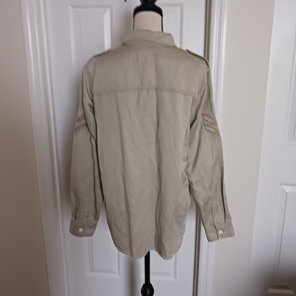 Rails Revolve Conrad Military Jacket in Pistachio Arrow Patch - Picture 6 of 16